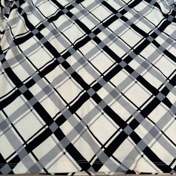 KIM ROGERS BLACK AND WHITE WOMENS 3/4 SLEEVE SHIRT NEW PETITE LARGE - Picture 3 of 9